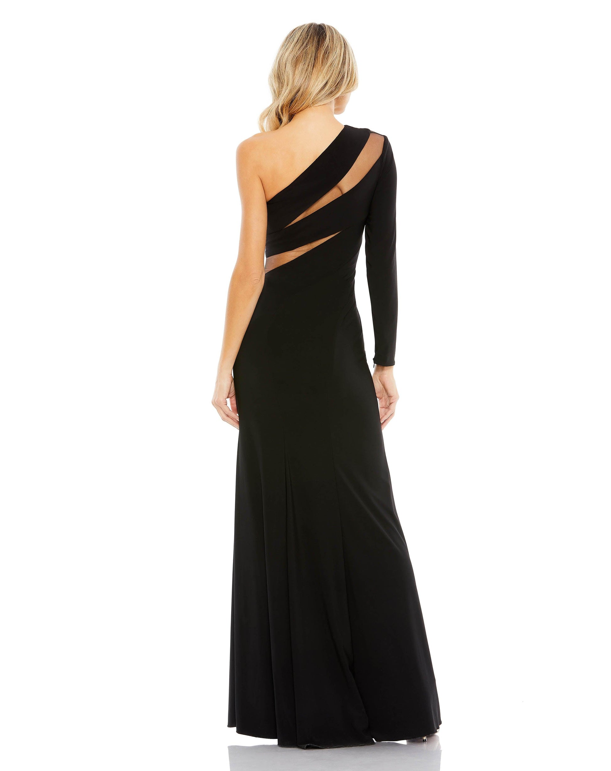 Mac Duggal 11311 Long One Shoulder Formal Dress
