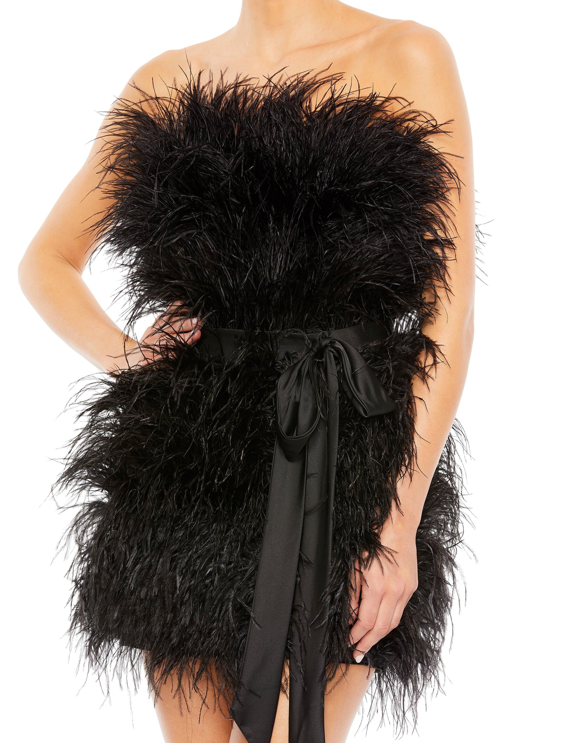 Mac Duggal 11436 Short Strapless Homecoming Cocktail Dress