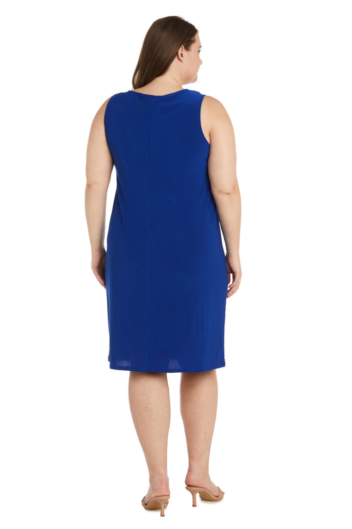 R&M Richards 1147W Short Plus Size  Print Jacket Dress