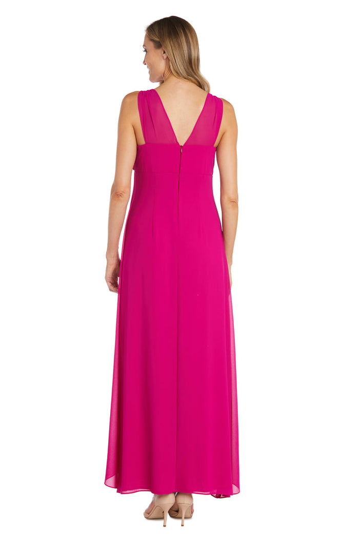 Formal Dresses Long Formal Ruffle Flyaway Dress Fuchsia