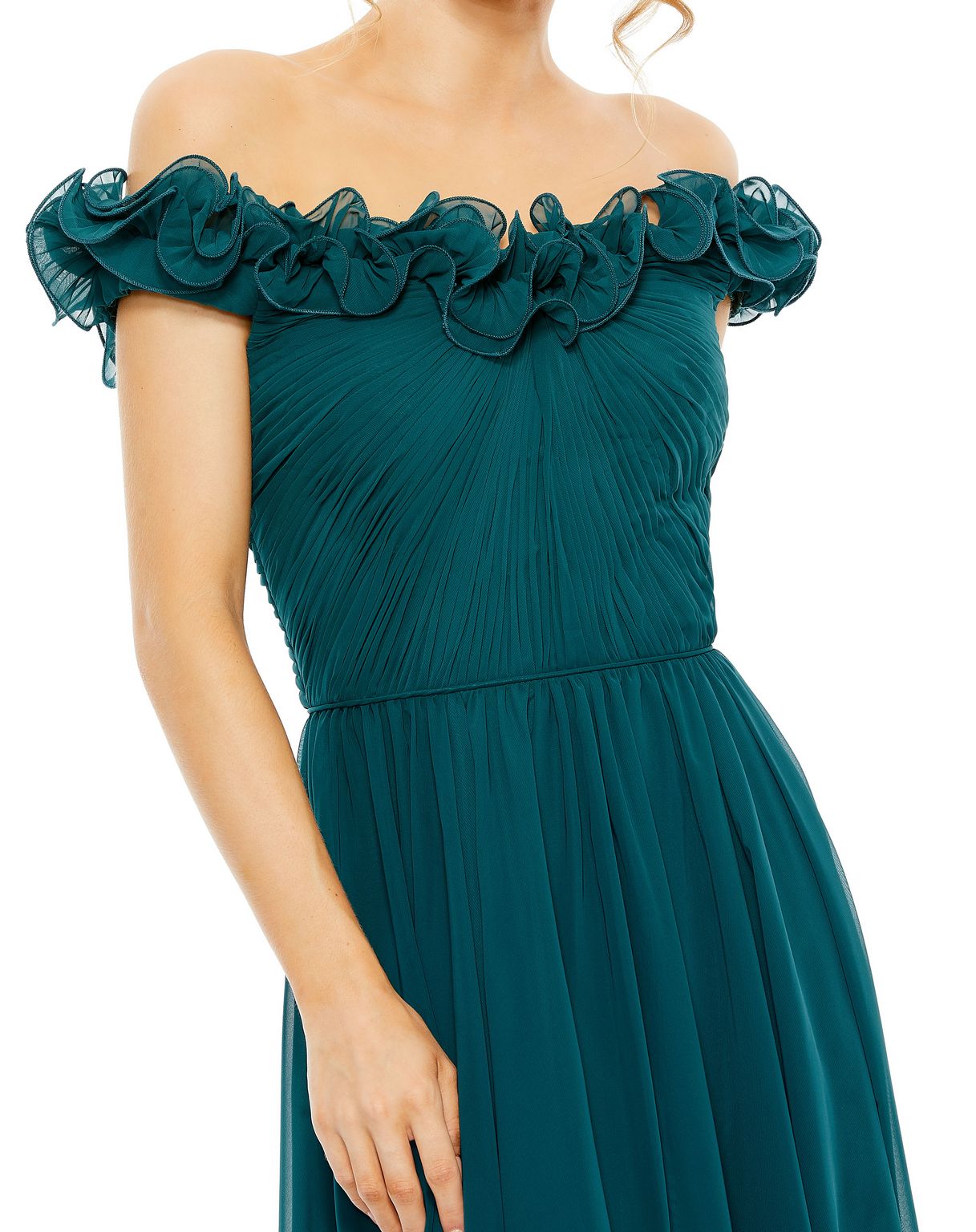 Mac Duggal 11591 Ruffled Formal Evening Long Dress