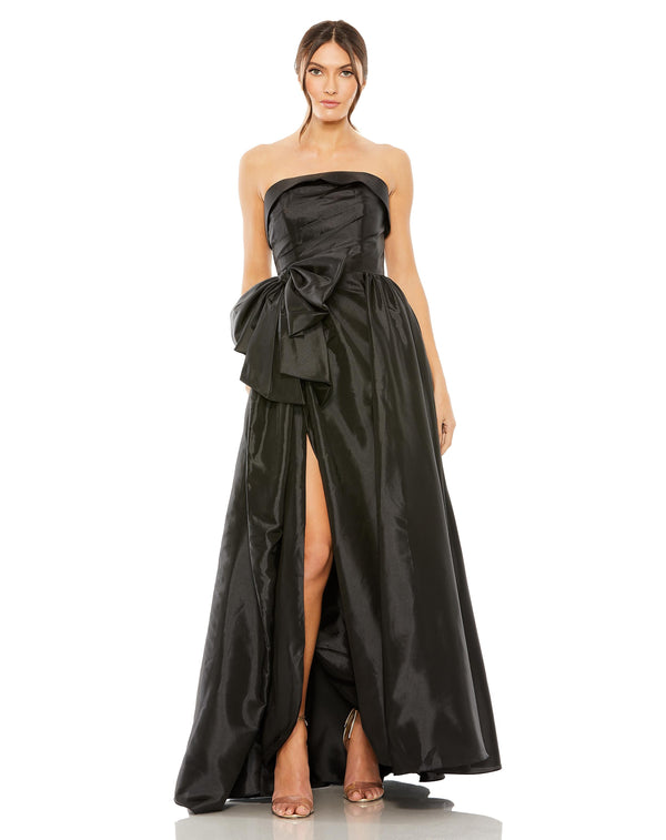 Long Strapless Oversized Bow Ball Gown Strapless Oversized Bow Mac Duggal 11600