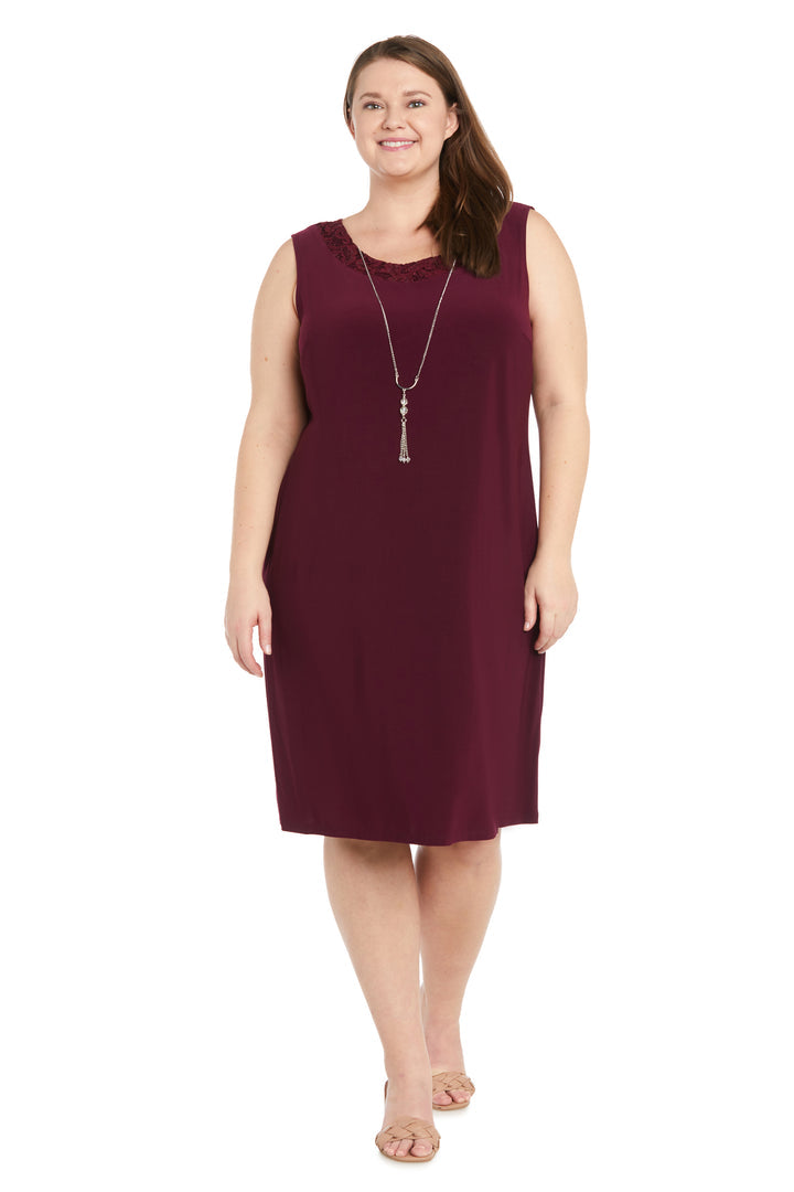 R&M Richards 1160W Short Mother of the Bride Plus Size Jacket Dress