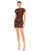 Cocktail Dresses Short Cap Sleeve Floral Brocade Fitted Mini Dress Black Multi