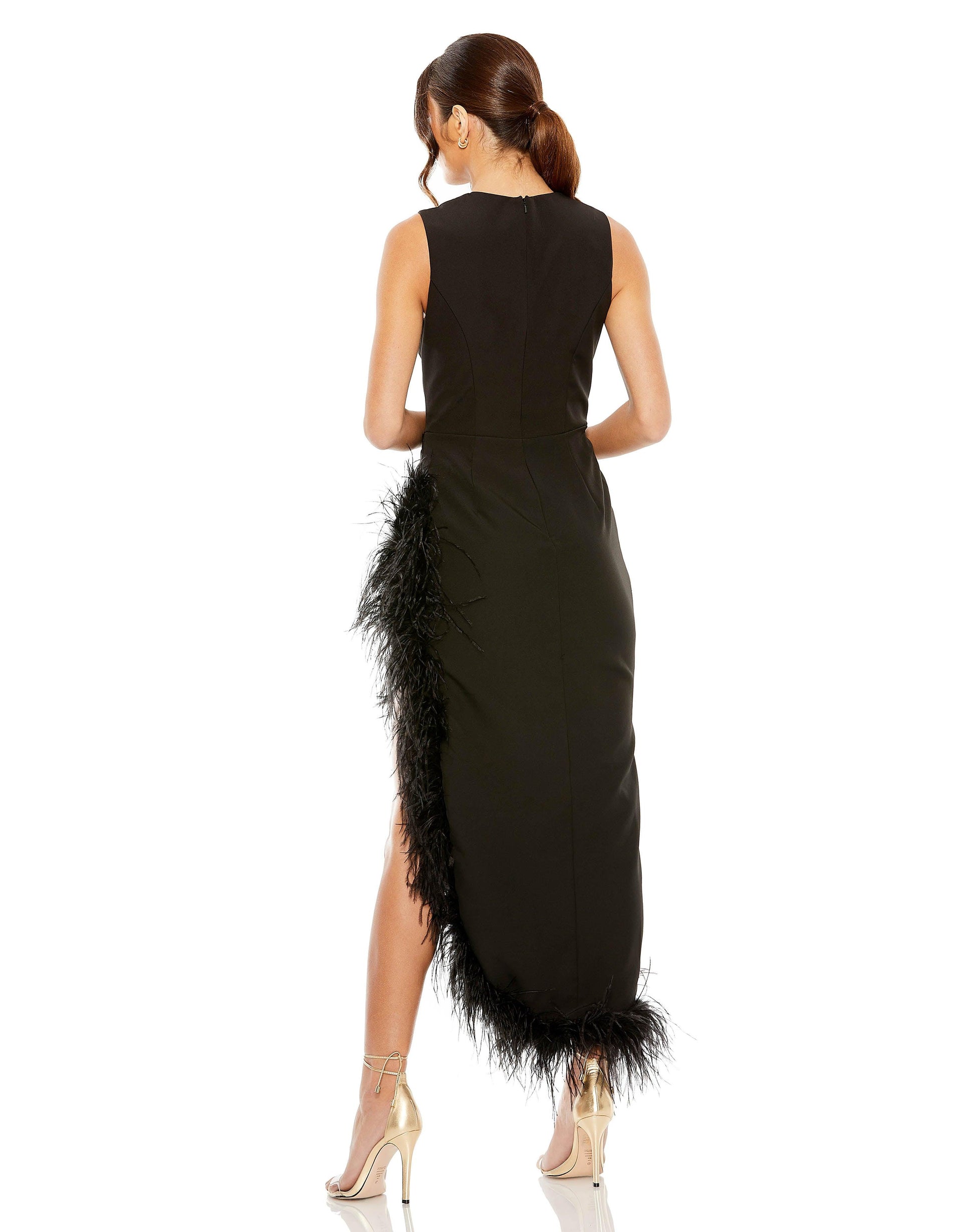 Cocktail Dresses High Low Sleeveless Cocktail Dress Black