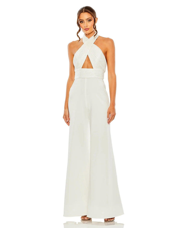 Long Halter Formal Jumpsuit Halter Neckline & Jumpsuit Style Mac Duggal 11666