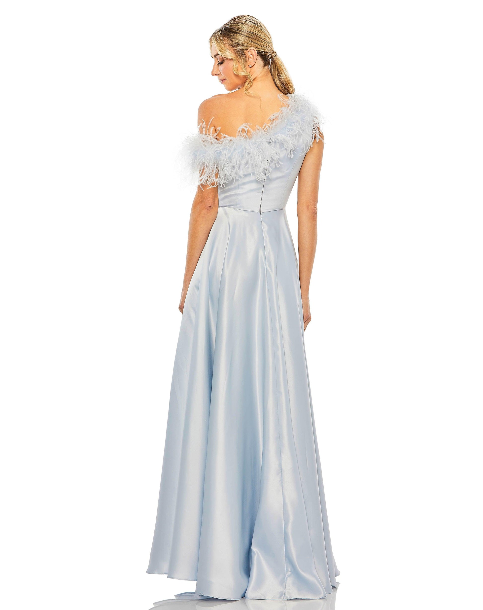 Mac Duggal 11684 Long Formal One Shoulder Prom Gown