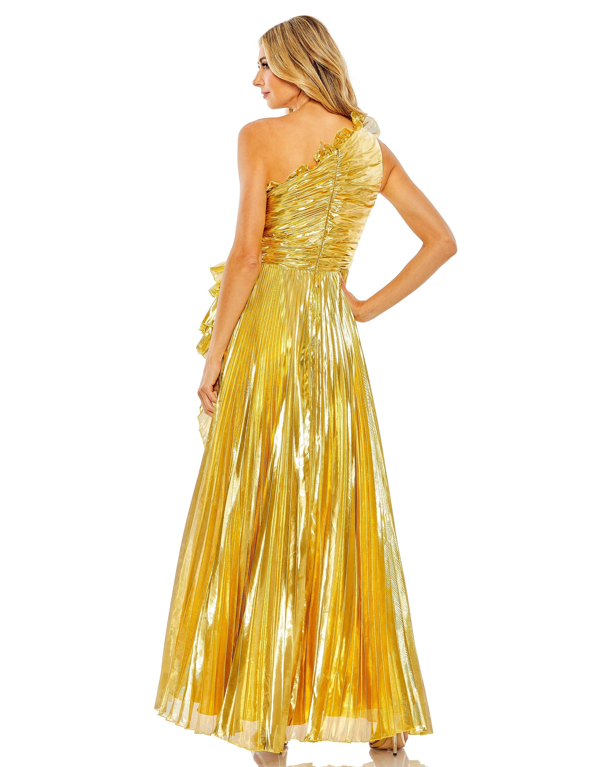 Mac Duggal 11696 Prom One Shoulder Long Gown