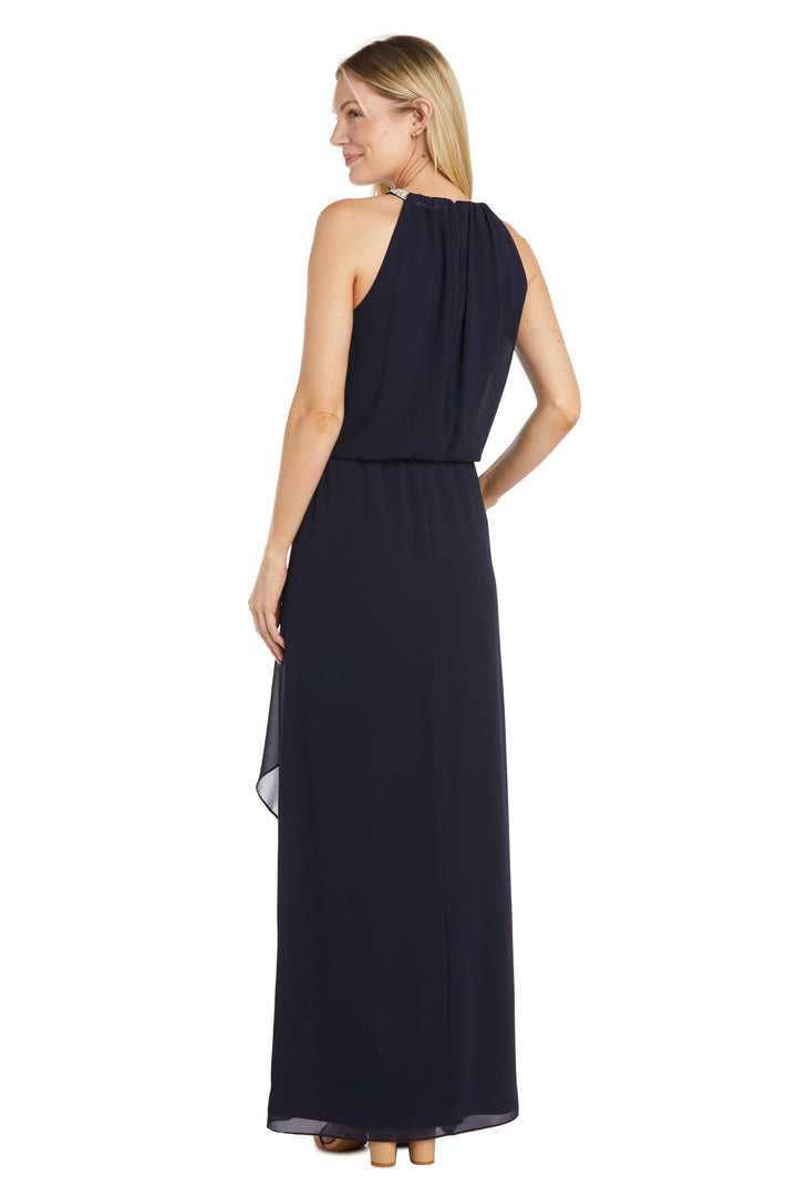 Formal Dresses Long Formal Halter Keyhole Dress Navy
