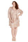Mother of the Bride Dresses Plus Size Short Metallic Jacket Dress Rose Gold