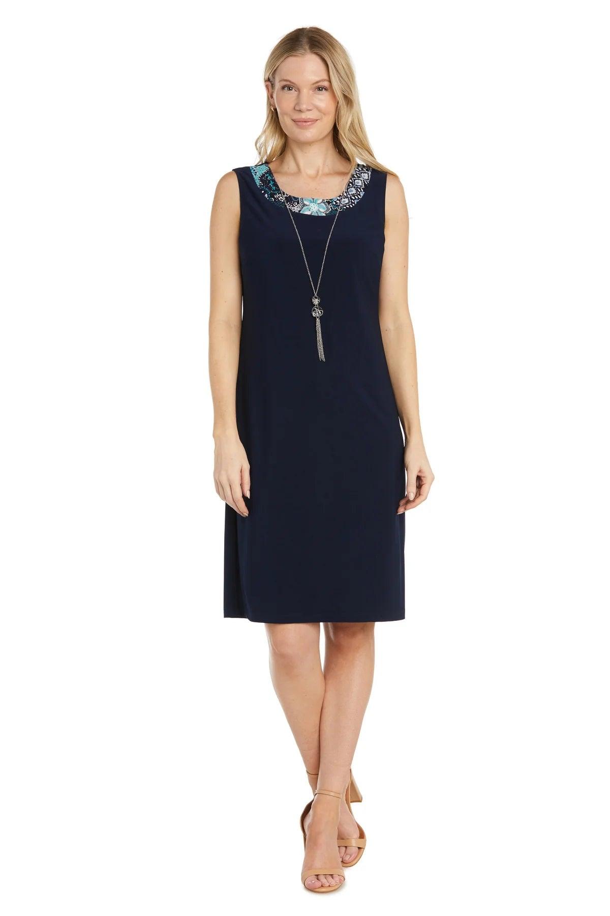 Navy/Teal R&M Richards 1189P Short Petite Cocktail Jacket Dress for $42 ...