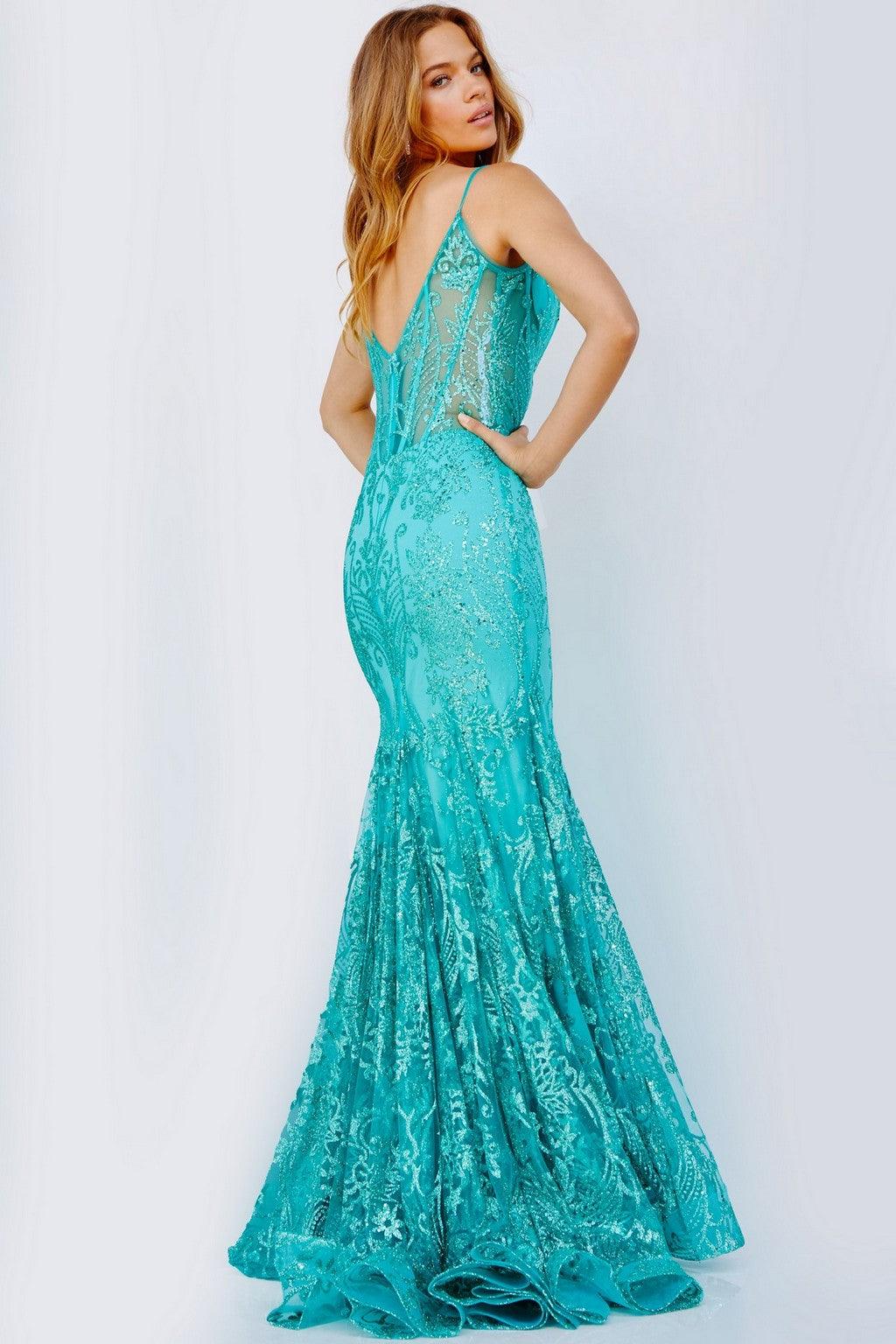 Jovani JVN22388 Fitted Long Evening Gown