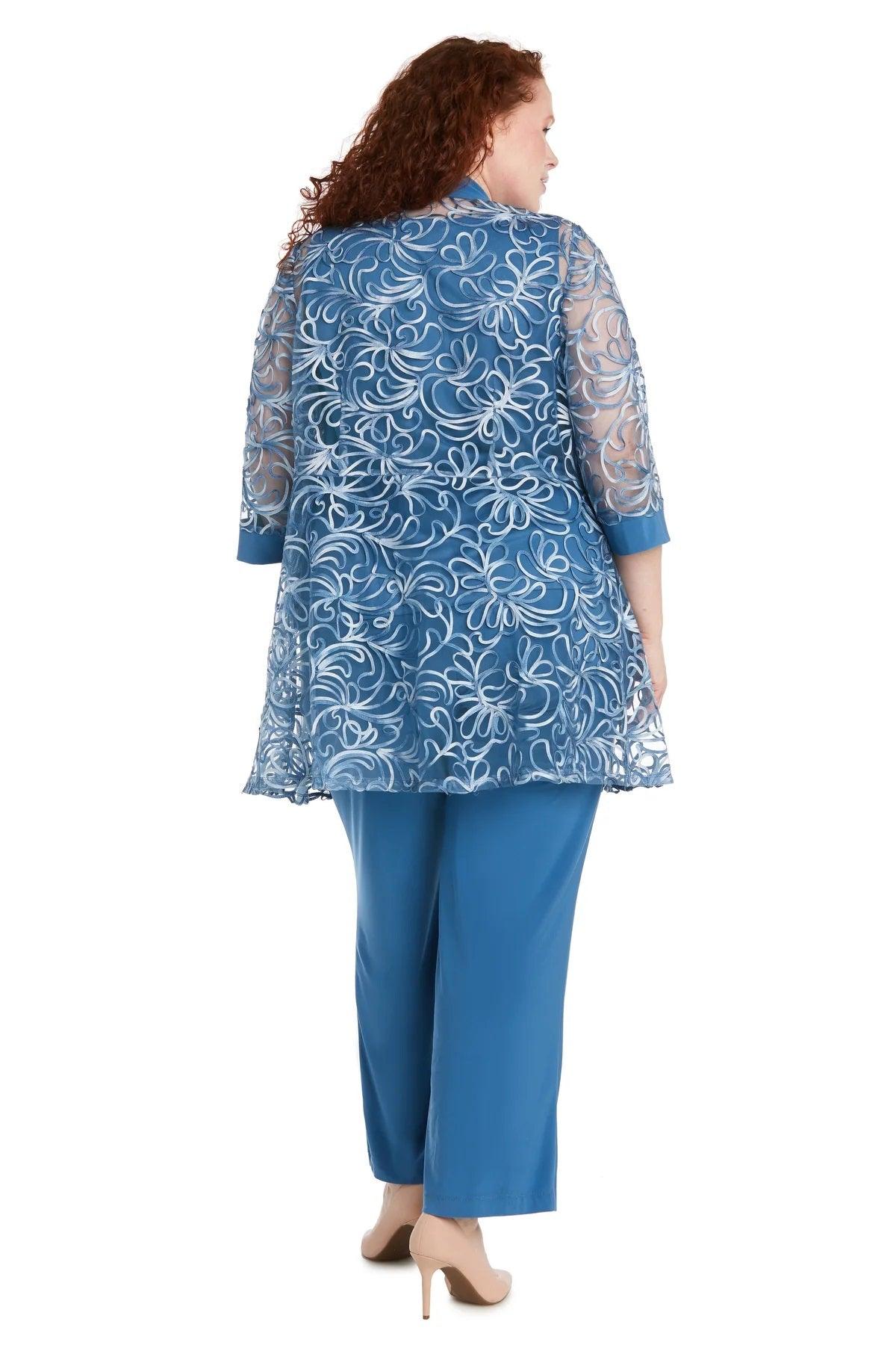 R&M Richards 1202W Long Plus Size Formal Pant Suit