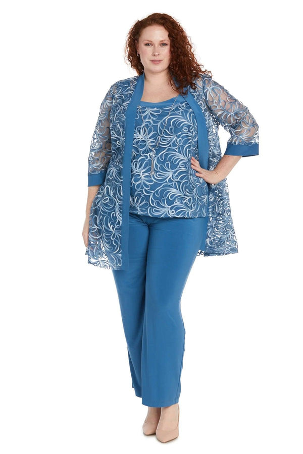 Long Plus Size Pant Suit Formal R&M Richards 1202W