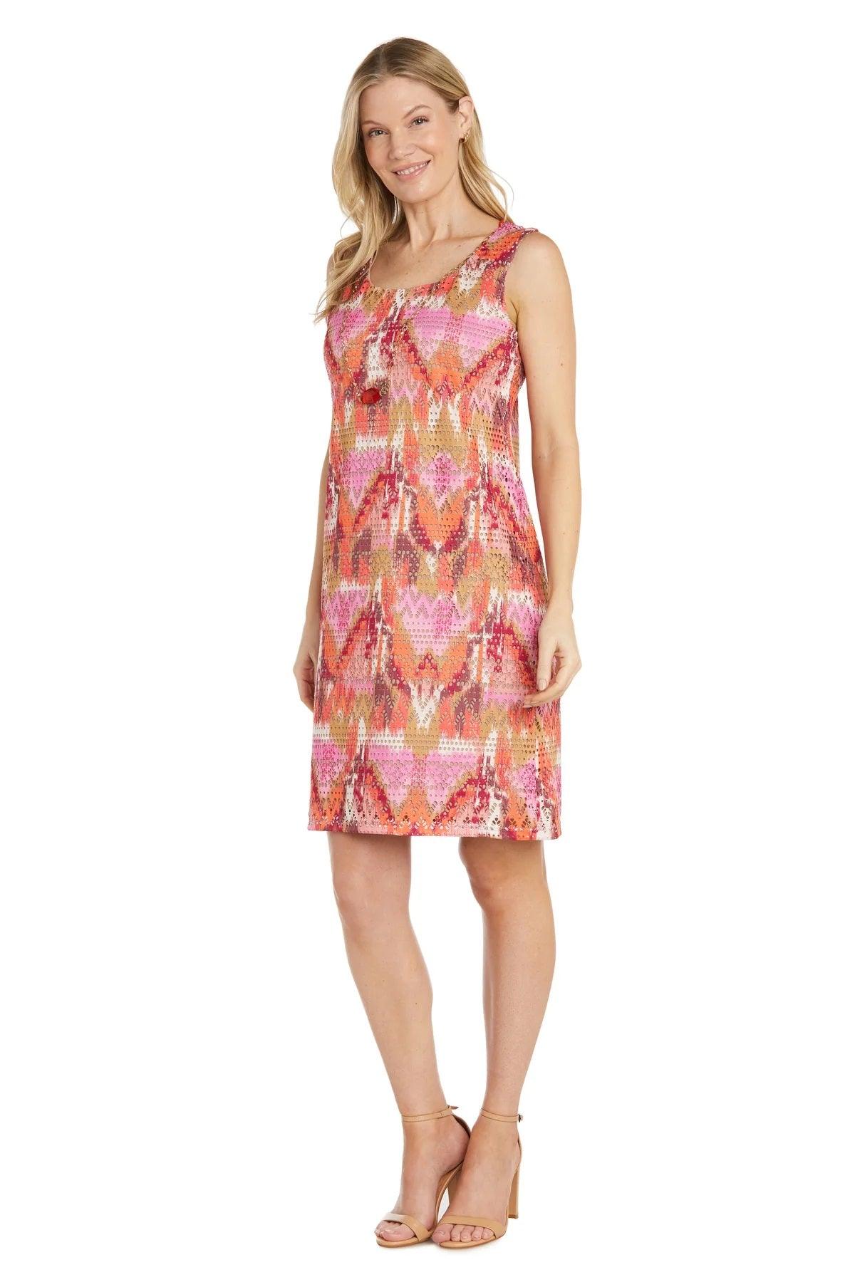 R&M Richards 1204P Short Petite Patterned Jacket Dress