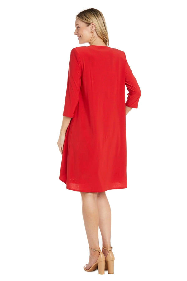 Mother of the Bride Dresses Short Petite Patterned Jacket Dress Poppy