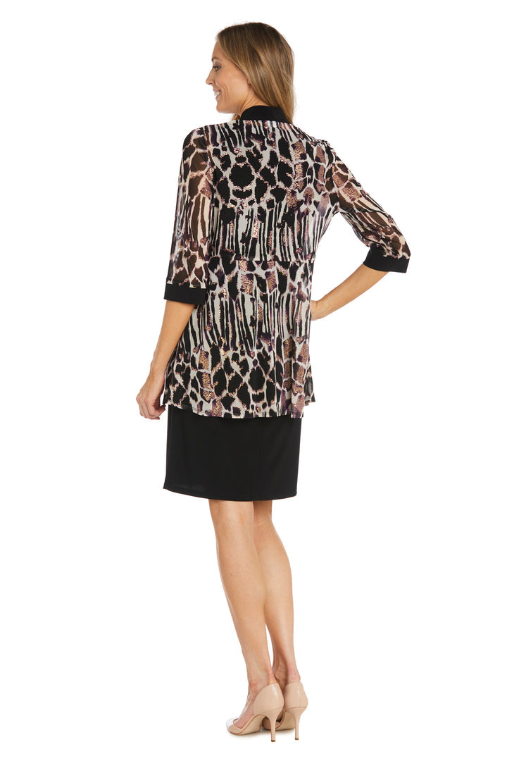 R&M Richards 1263 Mother of the Bride Short Print Jacket Dress