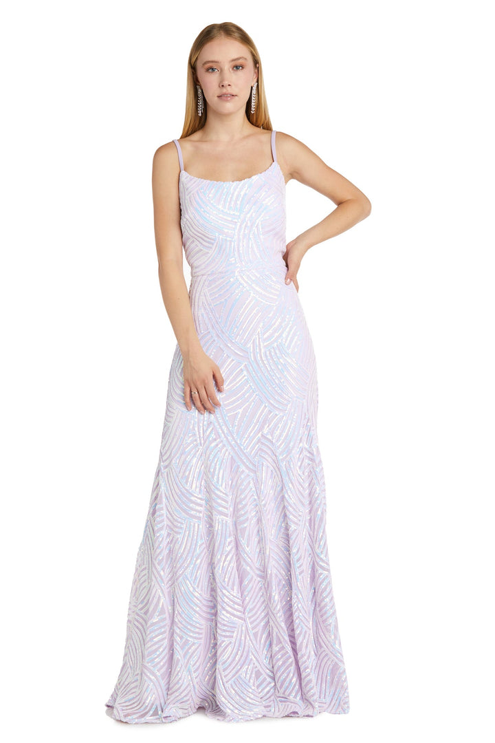 Formal Dresses Long Fitted Sequin Formal Prom Dress Lavender