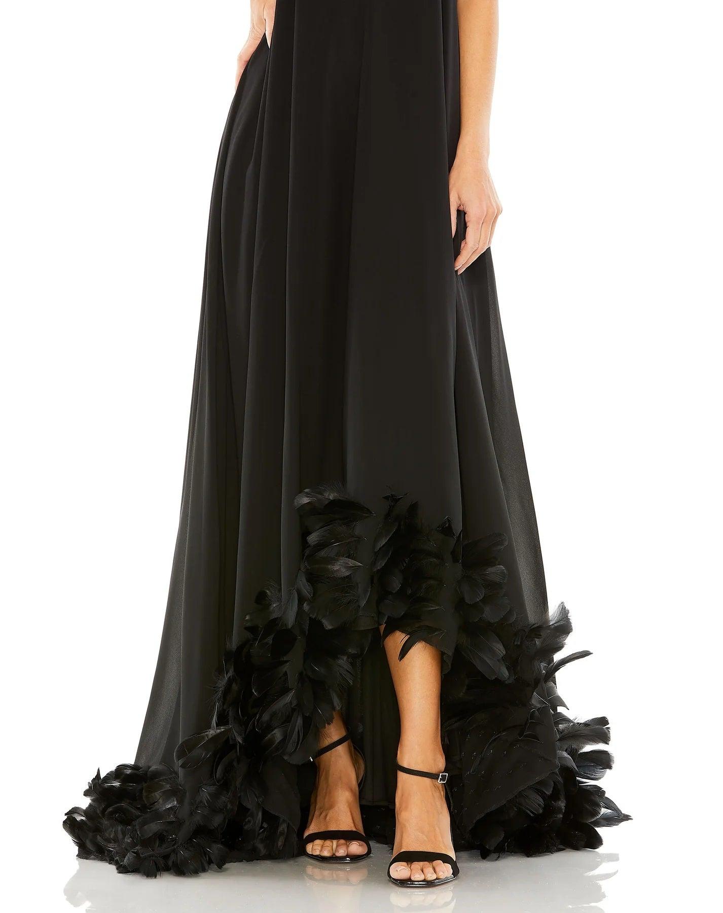Mac Duggal 13001 High Low Chiffon Formal Dress