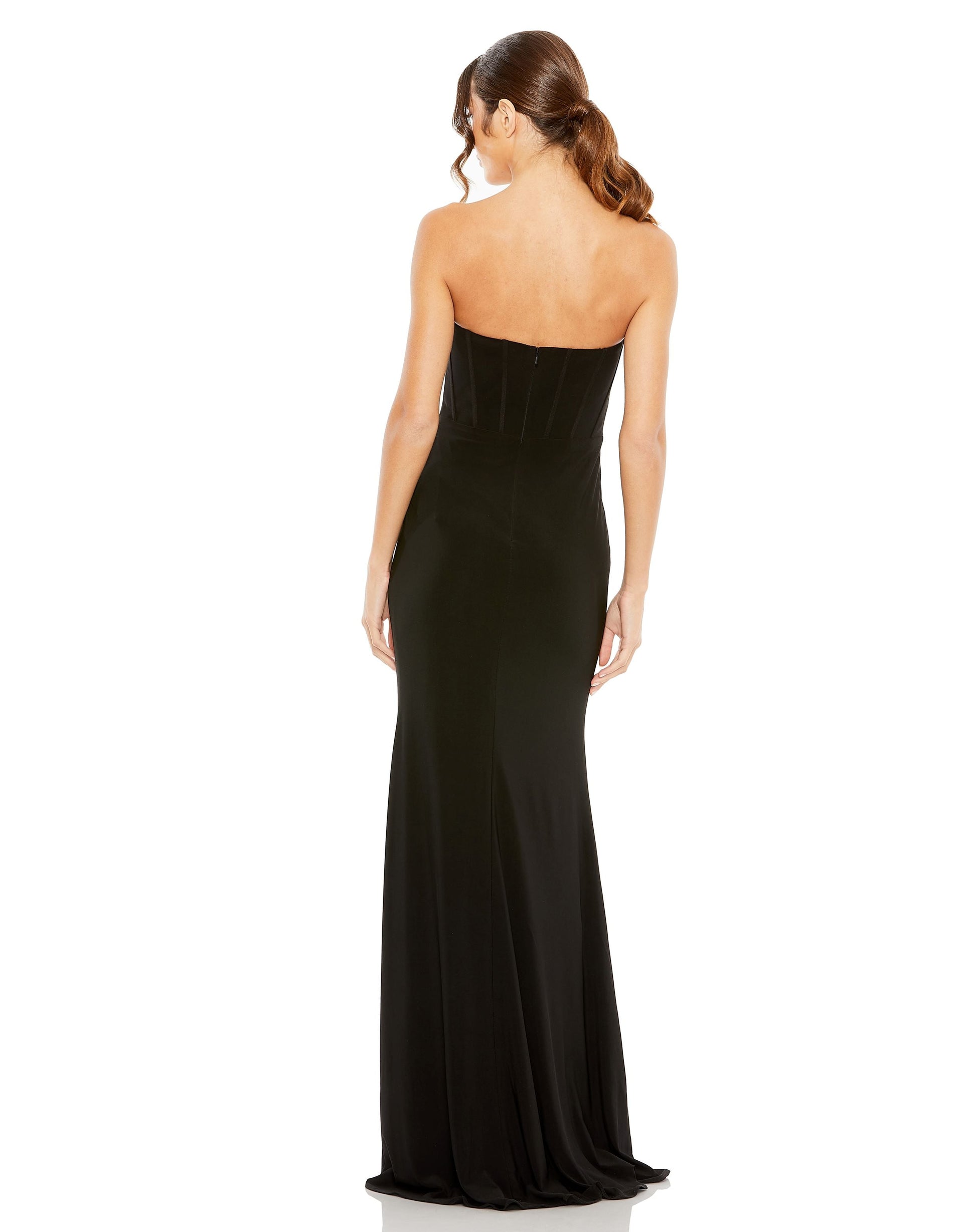 Mac Duggal 13003 Long Strapless Prom Formal Dress