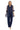 Pant Suit Mother of the Bride Metallic Flower Jacket Pant Suit Navy/Silver