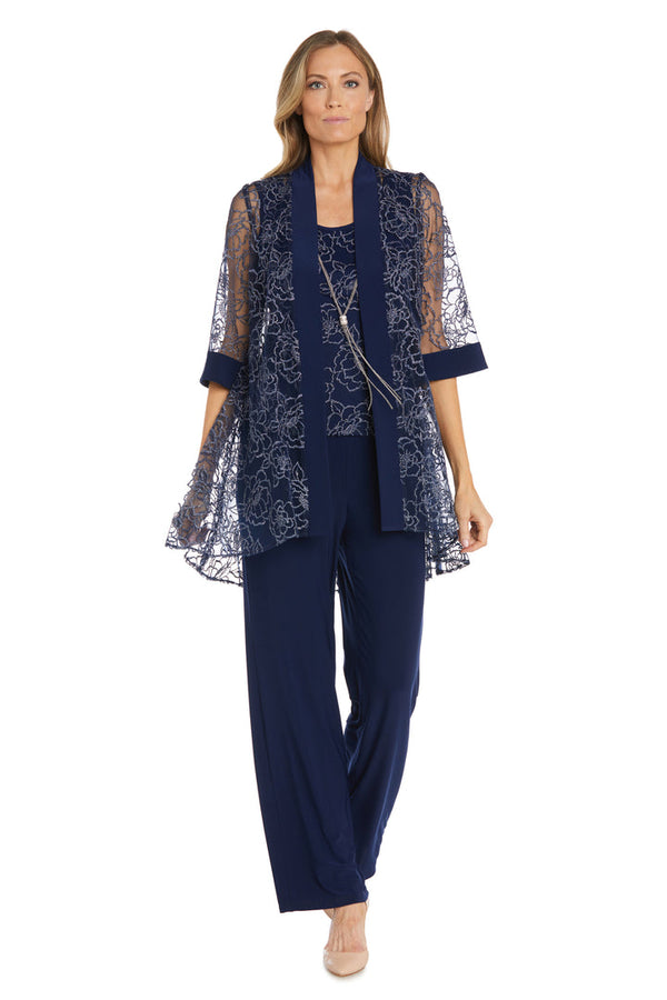 Formal Mother of the Bride Pant Suit Jacket Pant Suit R&M Richards 1326