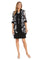 Mother of the Bride Dresses Short Mother of the Bride Floral Pattered Jacket Dress Black/White