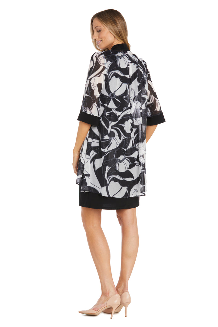 R&M Richards 1332 Short Mother of the Bride Floral Jacket Dress