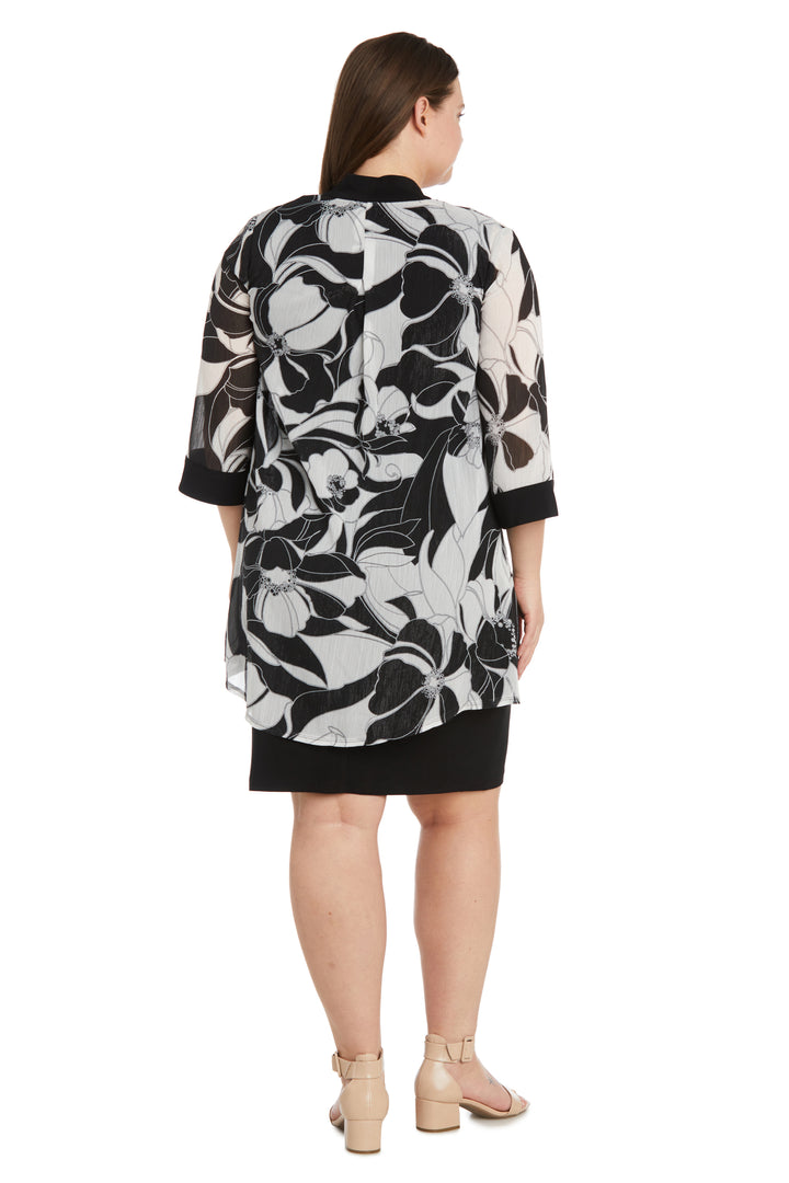 R&M Richards 1332W Plus Size Mother of the Bride Jacket Dress