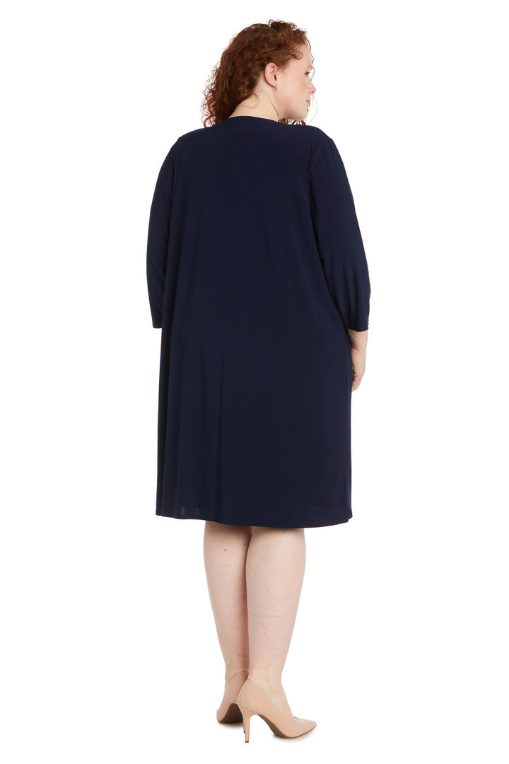 R&M Richards 1347W Plus Size Short Jacket Dress