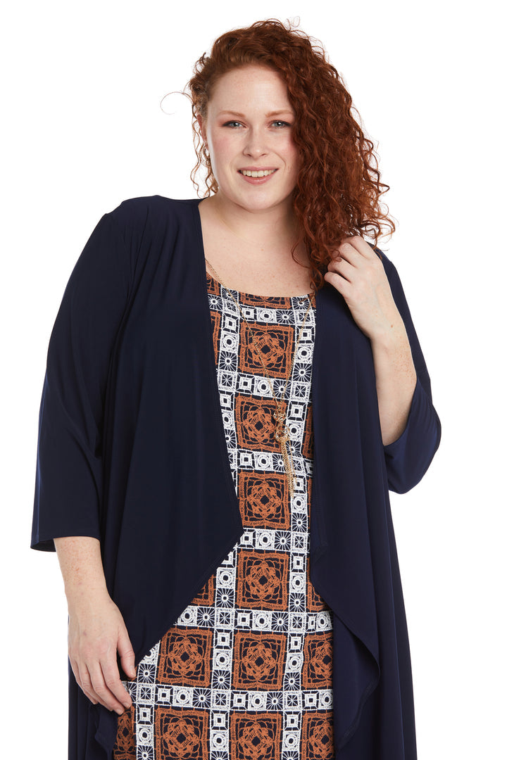 R&M Richards 1347W Plus Size Short Jacket Dress