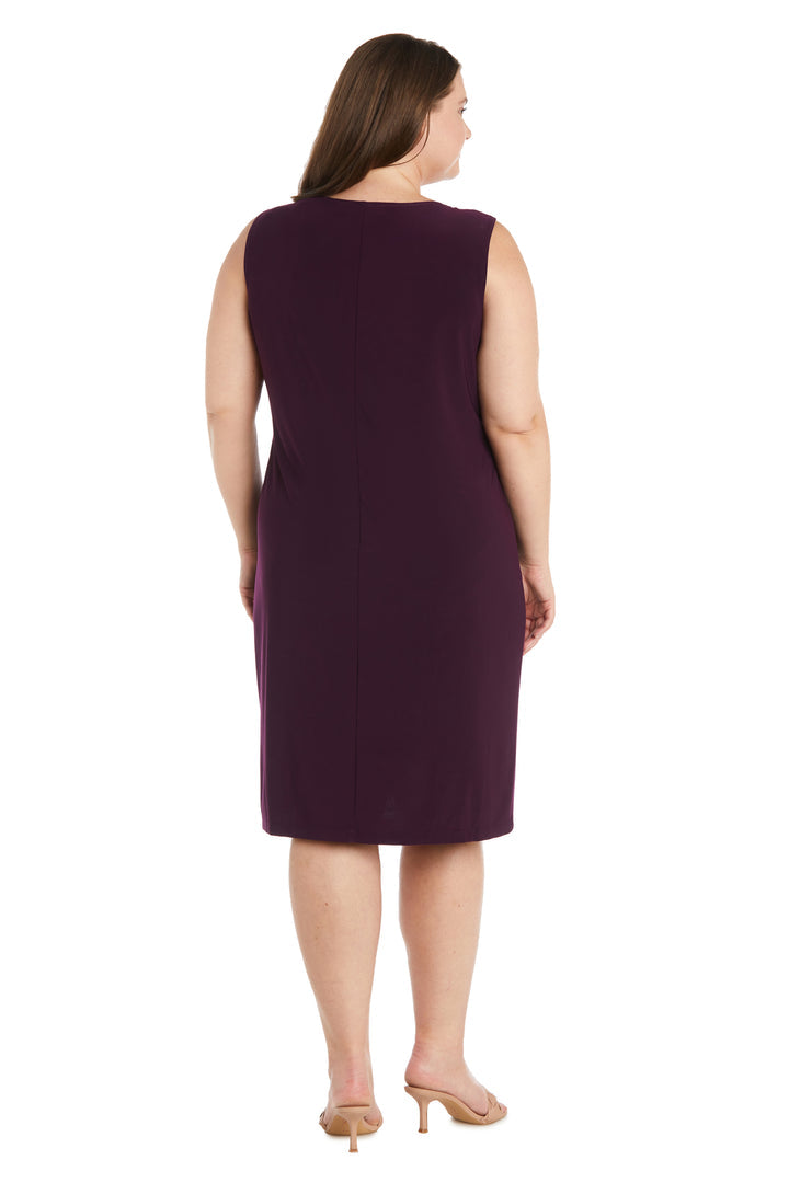 R&M Richards 1389W Short Plus Size Printed Jacket Dress