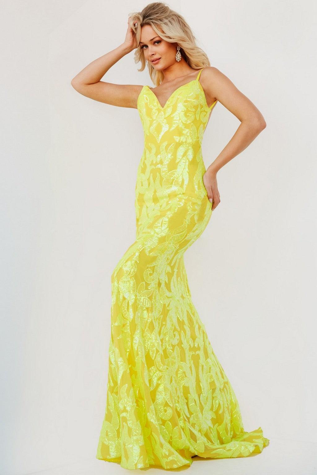 Prom Dresses Long Fitted Prom Dress YELLOW