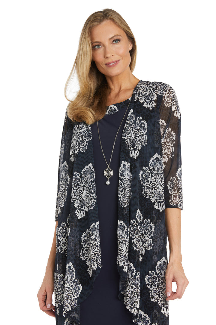 R&M Richards 1427 Mother of the Bride Short Printed Jacket Dress
