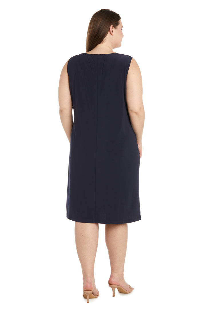 R&M Richards 1427W Mother of the Bride Short Plus Size Jacket Dress
