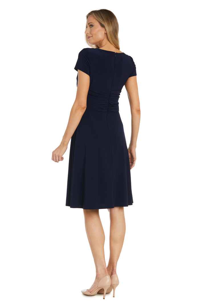 Short Cocktail Dress Knee Length R&M Richards 1429 - Red / 16