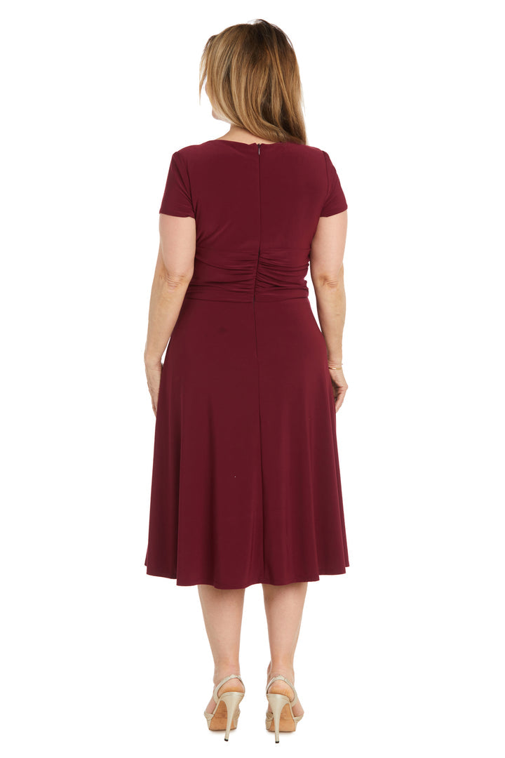 Short Cocktail Dress Knee Length R&M Richards 1429 - Red / 16 Short Cocktail Dress Knee Length R&M Richards 1429 - Red / 16