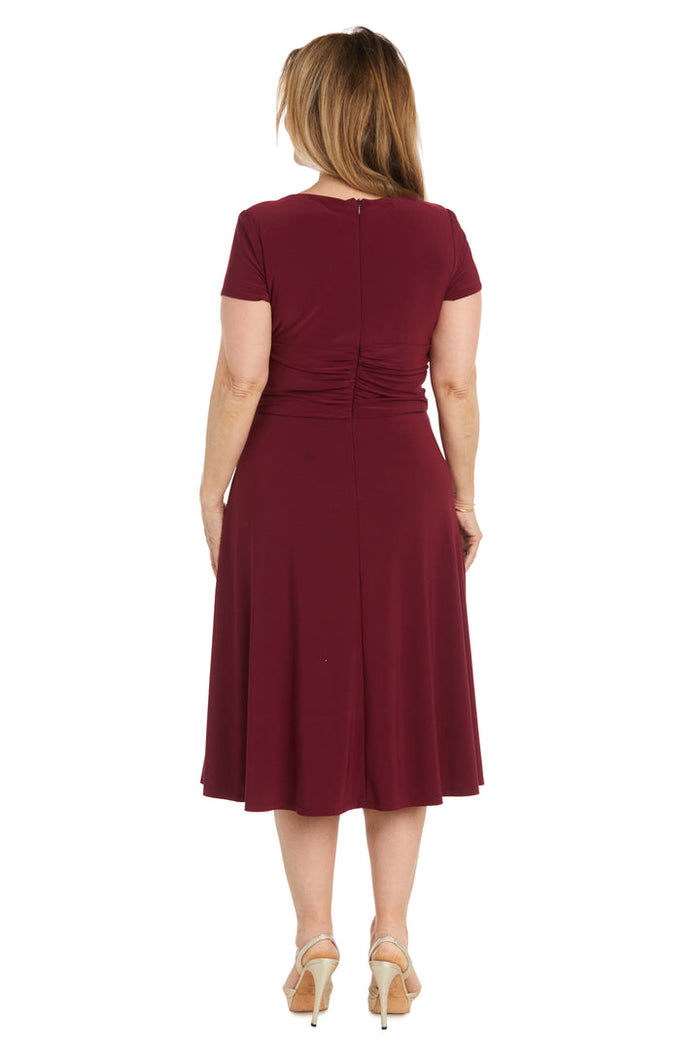 Mother of the Bride Dresses Short Cocktail Mother of the Bride Knee Length Dress Wine