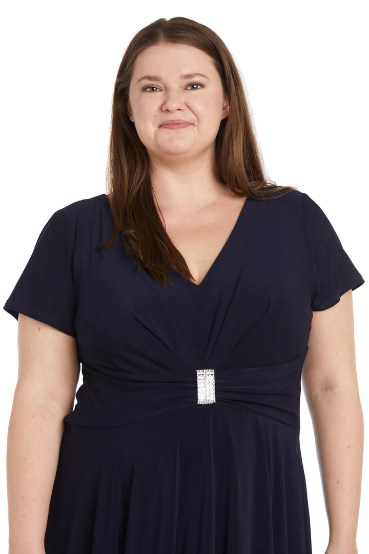 R&M Richards 1429W Short Cocktail Plus Size Knee Length Dress