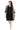 Plus Size Dresses Mother of the Bride Plus Size Geometric Swing Jacket Dress Black/White