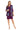 Mother of the Bride Dresses Floral Print Mother of the Bride Short Dress Plum