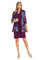 Mother of the Bride Dresses Floral Print Mother of the Bride Short Dress Plum