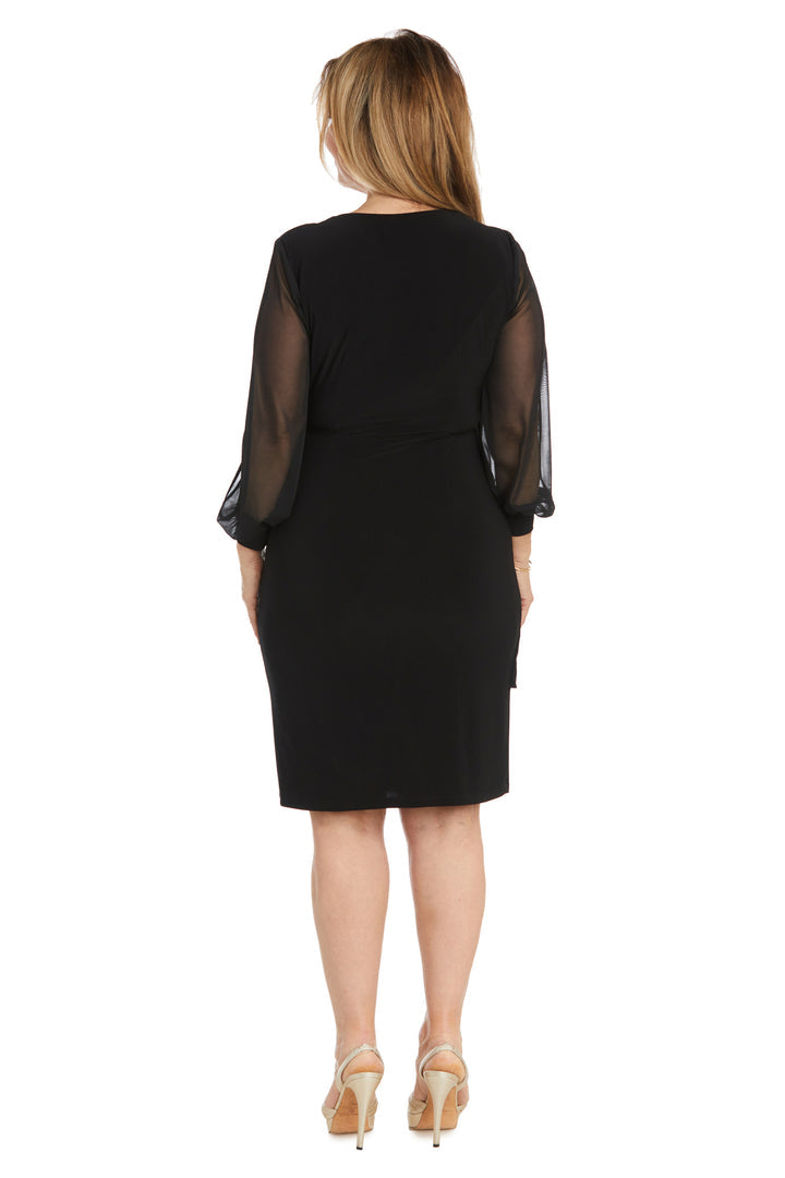 Long Sleeve Short Dress Mother of the Bride R&M Richards 1521 – The Dress  Outlet