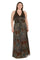 Plus Size Dresses Long Formal Metallic Plus Size Evening Dress Bronze