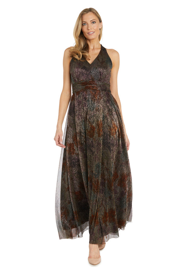 Long Formal Dress Metallic Evening R&M Richards 1539