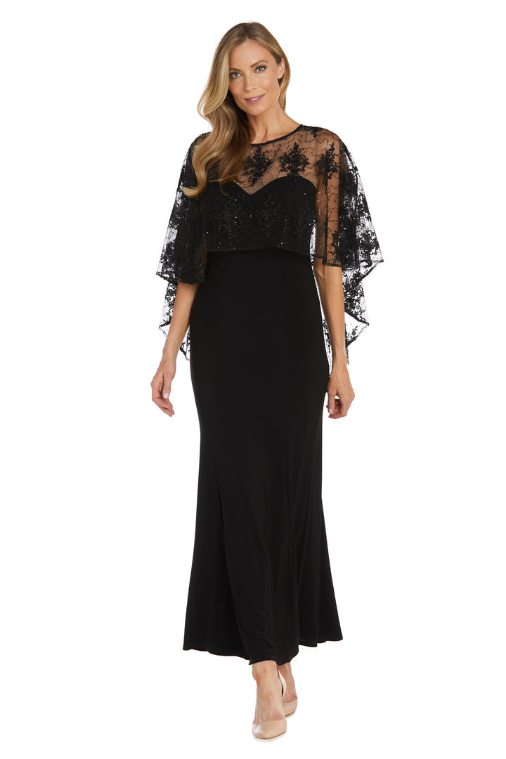 Long Formal Dress Capelet R&M Richards 1560 Long Formal Dress Capelet R&M Richards 1560