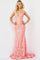 Prom Dresses Long Sleeveless Formal Fitted Prom Gown Iridescent Coral
