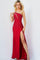 Prom Dresses Long Fitted One Shoulder Prom Dress Red