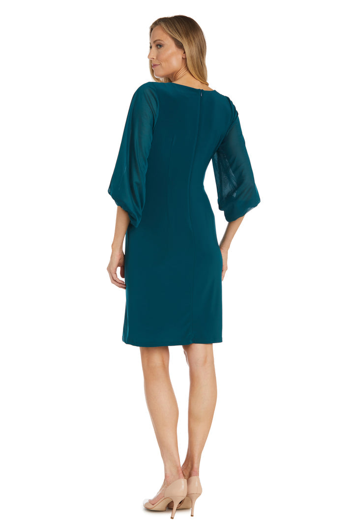 Mother of the Bride Dresses Short Fitted Cocktail Mother of the Bride Dress Emerald