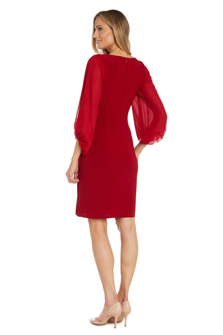 Mother of the Bride Dresses Short Fitted Cocktail Mother of the Bride Dress Red